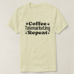 Upprepning av kaffetäljning t shirt
