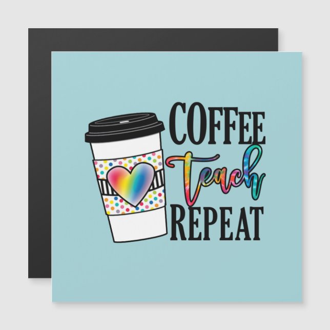 Upprepning av kaffeteraktor - Roligt Lärarliv (Fram/baksida)