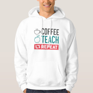 Upprepning av kaffeträd hoodie
