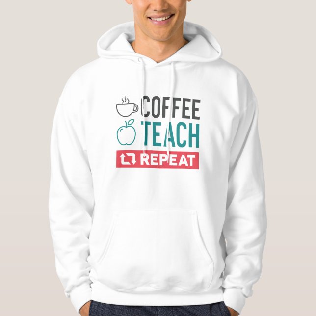 Upprepning av kaffeträd hoodie (Framsida)