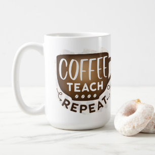 Upprepning av kaffeträd kaffemugg