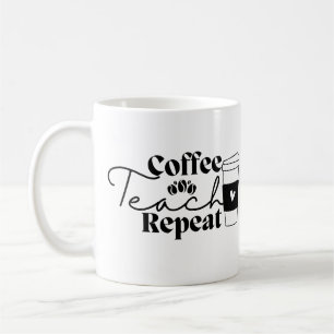 Upprepning av kaffeträd kaffemugg
