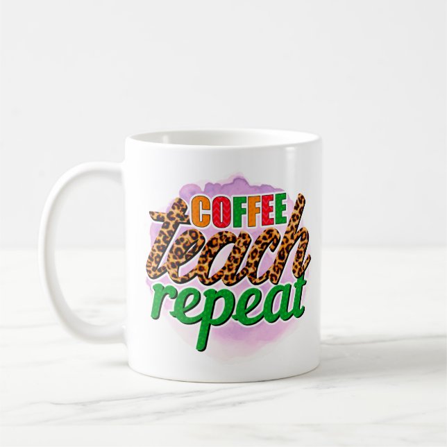 Upprepning av kaffeträd kaffemugg (Vänster)