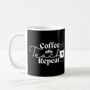 Upprepning av kaffeträd kaffemugg