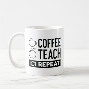 Upprepning av kaffeträd kaffemugg