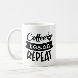 Upprepning av kaffeträd kaffemugg