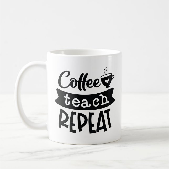 Upprepning av kaffeträd kaffemugg (Vänster)