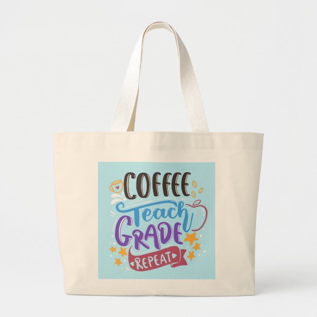 Upprepning av kaffeträd Klass Jumbo Tygkasse (Framsidan)