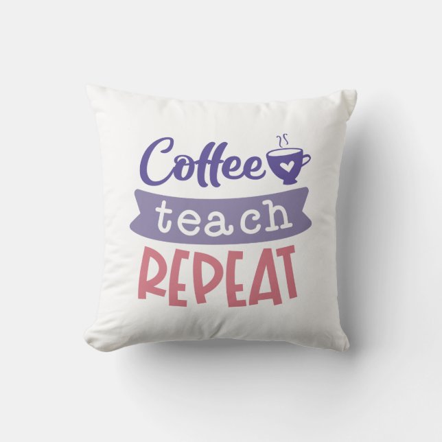 Upprepning av kaffeträd kudde (Framsida)