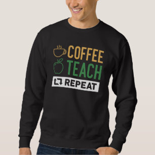 Upprepning av kaffeträd lång ärmad tröja