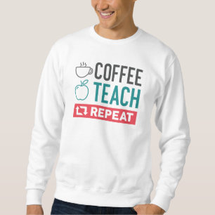Upprepning av kaffeträd lång ärmad tröja