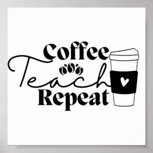 Upprepning av kaffeträd poster