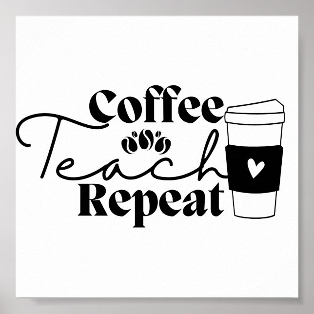 Upprepning av kaffeträd poster (Framsidan)