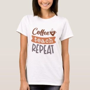 Upprepning av kaffeträd t shirt
