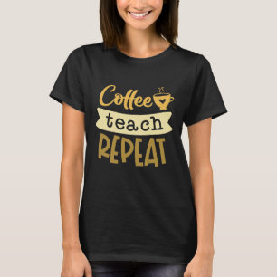 Upprepning av kaffeträd t shirt