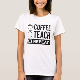 Upprepning av kaffeträd t shirt