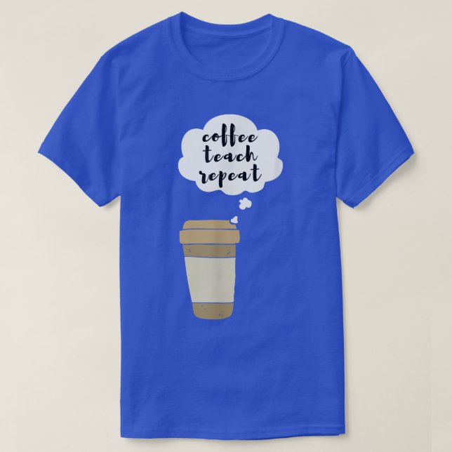 Upprepning av kaffeträd t shirt (Design framsida)