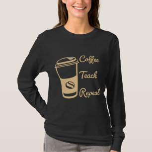 Upprepning av kaffeträd t shirt