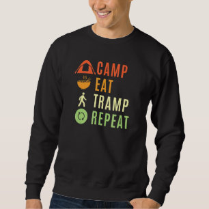 Upprepning av kamp-eat-trippel lång ärmad tröja