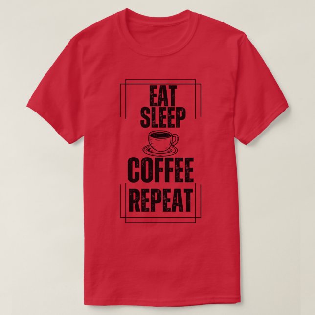 Upprepning av näringsvärdeskaffe t shirt (Design framsida)