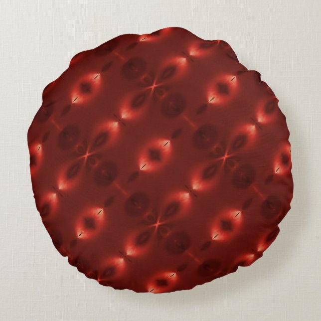 Upprepning av "oändlig symbol" för mjuk övertoning rund kudde (Baksidan)