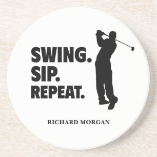 Upprepning av personlig Golf Swing Sip Underlägg