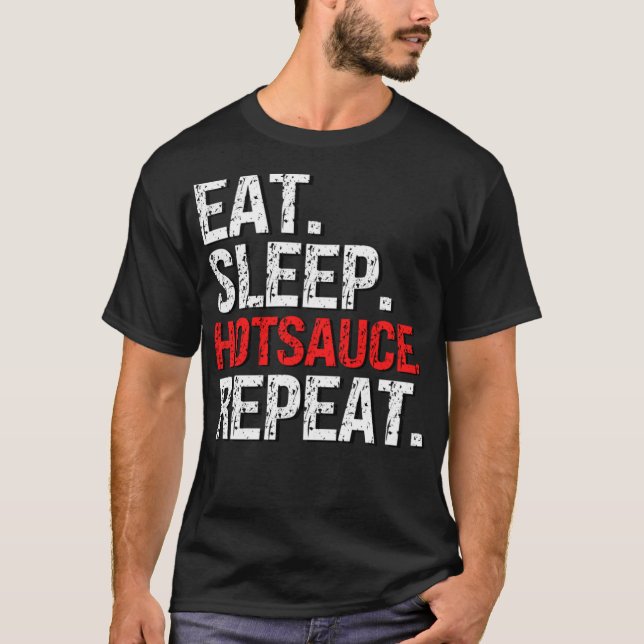 Upprepning av sömngång för kryddad Hett Kärlek T Shirt (Framsida)