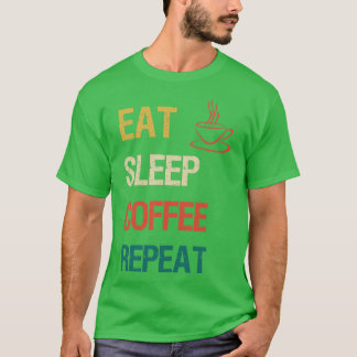Upprepning av sömnkaffe t shirt