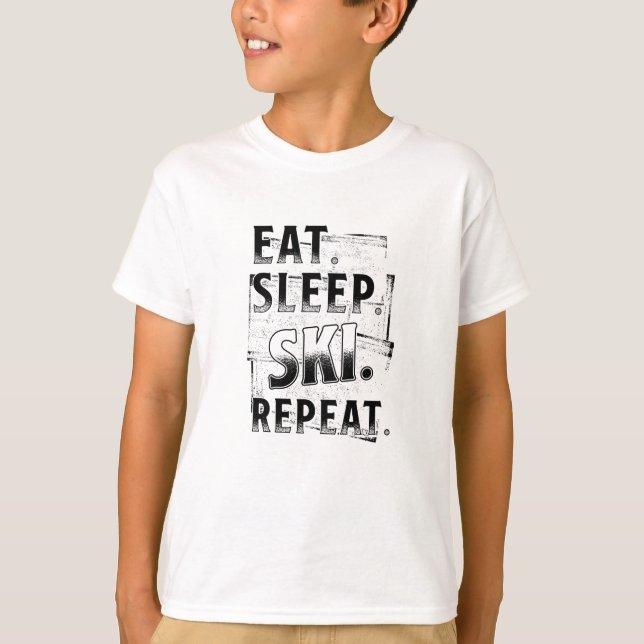 Upprepning av sömnskidor t shirt (Framsida)