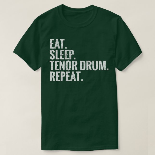 Upprepning av sömntråd eller trumma t shirt (Design framsida)