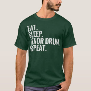 Upprepning av sömntråd eller trumma t shirt