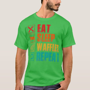 Upprepning av sömnvåfflor t shirt