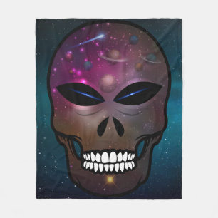 Upprepning av startavkänning av alienskullstreck fleecefilt