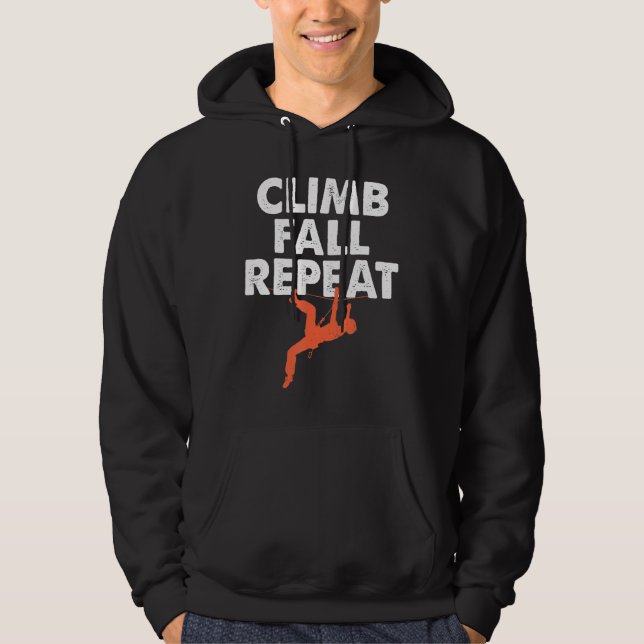 Upprepning av stigning och nedfall i sten hoodie (Framsida)