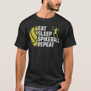 Upprepning av stressad, strömsparande, spikeball-u t shirt