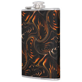 Upprepning av tvinnade cirklar i mörk rött till br fickplunta