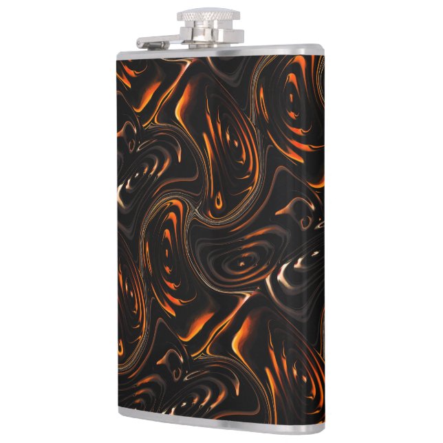 Upprepning av tvinnade cirklar i mörk rött till br fickplunta (Vänster)