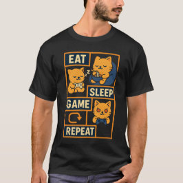 Upprepning av viloläge - Cute Gamer Cat T Shirt