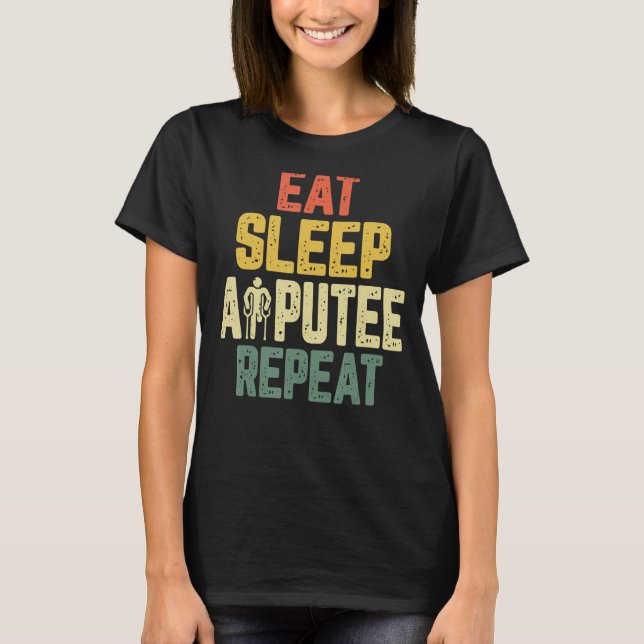 Upprepning av viloläge - Funny amputation Prosth T Shirt (Framsida)