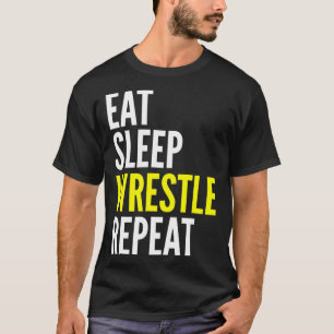Upprepning av viloläge i viloläge för brottlaren t shirt