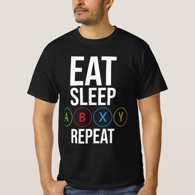 Upprepning av viloläge - Vit XYAB Edition T Shirt (Framsida)