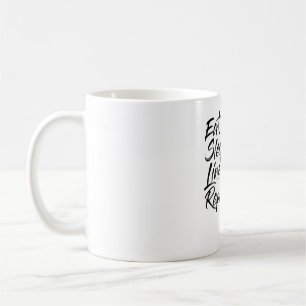 Upprepning av vilolägesdos kaffemugg