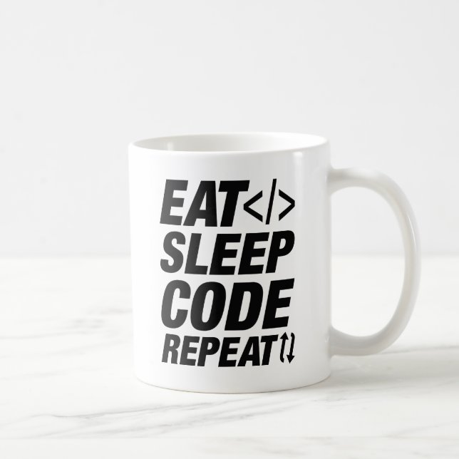 Upprepning av vilolägeskod kaffemugg (Höger)