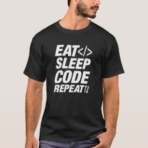 Upprepning av vilolägeskod t shirt