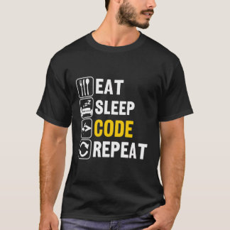 Upprepning av vilolägeskod t shirt
