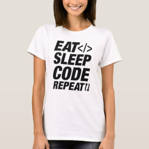 Upprepning av vilolägeskod t shirt