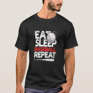 Upprepning Catcher Pitcher Baseball med viloläge T Shirt