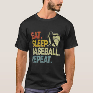 Upprepning Catcher Pitcher Baseball med viloläge T Shirt