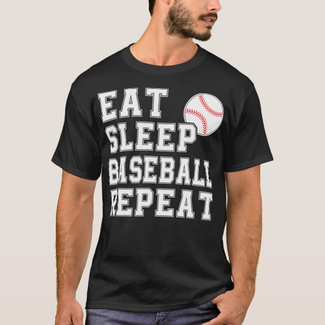 Upprepning Catcher Pitcher Funny Co. T Shirt (Framsida)