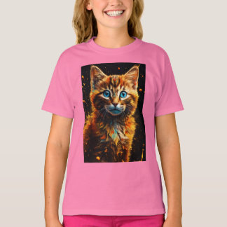 "Upprepning: Front & Back Cute Kitten Bliss Tee" T Shirt